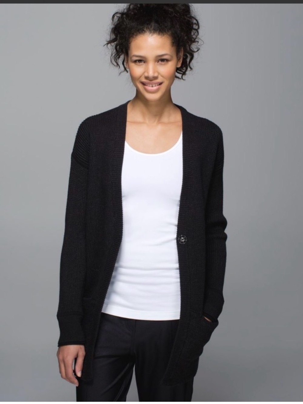 Lululemon We Like To Cardi
Black / Heathered Black